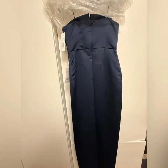 JAYGODFREY Midnight Blue Navy  Strapless Dress Szie 8 - Picture 9 of 14